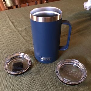 YETI 24oz navy blue mug